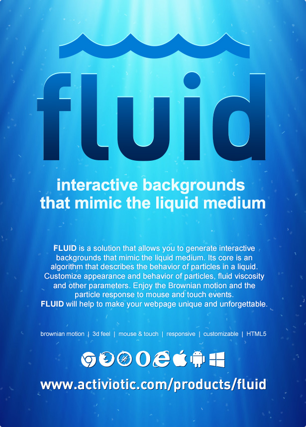 Fluid | Interactive Animated Backgrounds - 5